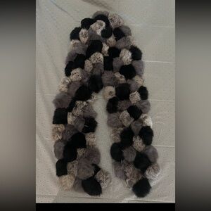 Rabbit Pom Pom Scarf